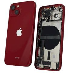 Back Housing With Parts | Original Pull / Reclaimed | iPhone 13 | Red | (Grade B+) 