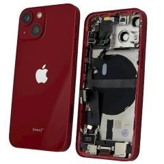 Back Housing With Parts | Original Pull / Reclaimed | iPhone 13 Mini | Red | (Grade B+) 