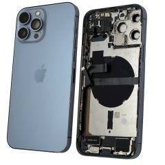 Back Housing With Parts | Original Pull / Reclaimed | iPhone 13 Pro Max | Blue | (Grade B+) 