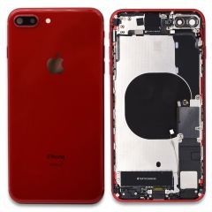 Back Housing With Parts | Original Pull / Reclaimed | iPhone 8 Plus | Red | (Grade B+)