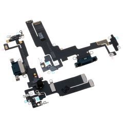 Genuine iPhone 14 | Replacement Charging Port Flex Cable With Microphone | Original | Reclaimed | Black