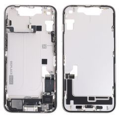Mid Frame Chassis Assembly With Parts | Original Pull / Reclaimed | iPhone 14 | Starlight | (Grade B)